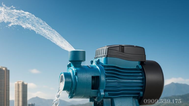 Máy bơm nước đẩy cao 200m đa tầng cánh công suất lớn