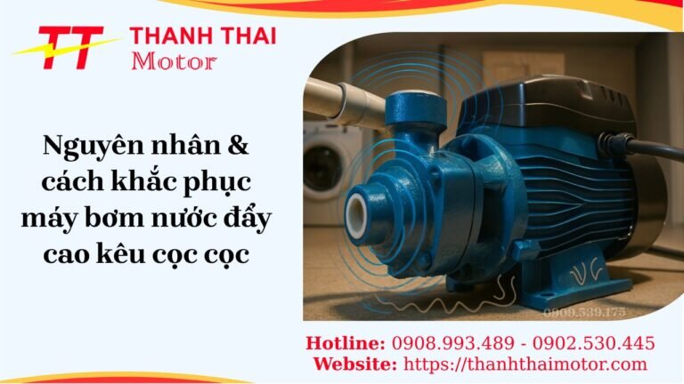 Máy bơm nước đẩy cao kêu cọc cọc do lỗi kỹ thuật và cách khắc phục