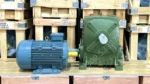 Góc bên trái của Motor giảm tốc WPA 155 5.5kW 7.5Hp