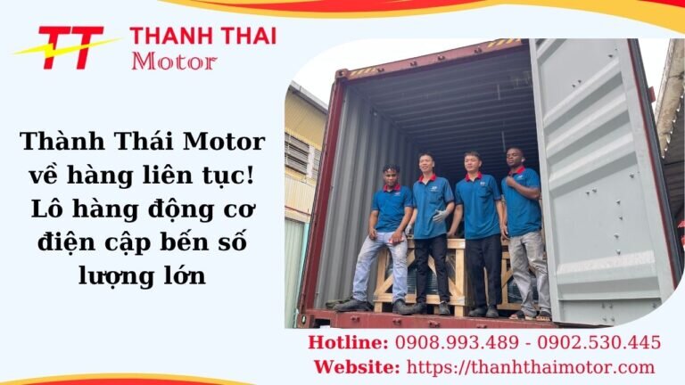 Tiếp tục cập bến lô hàng motor điện