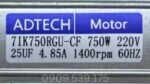 Tem motor giảm tốc mini 750w