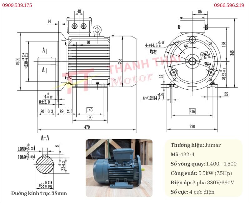 Cấu tạo bên trong của motor giảm tốc WPDA 155 5.5kW 7.5Hp