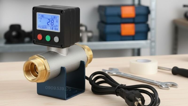 Cảm biến hoạt động như một công tắc thông minh, giúp máy bơm tăng áp chỉ chạy khi có yêu cầu thực tế về nước.