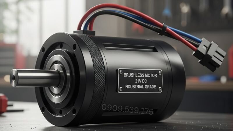 Động cơ không chổi than 21V hiệu suất hoạt động cao tỏa nhiệt thấp vận hành êm ái, giảm rung.