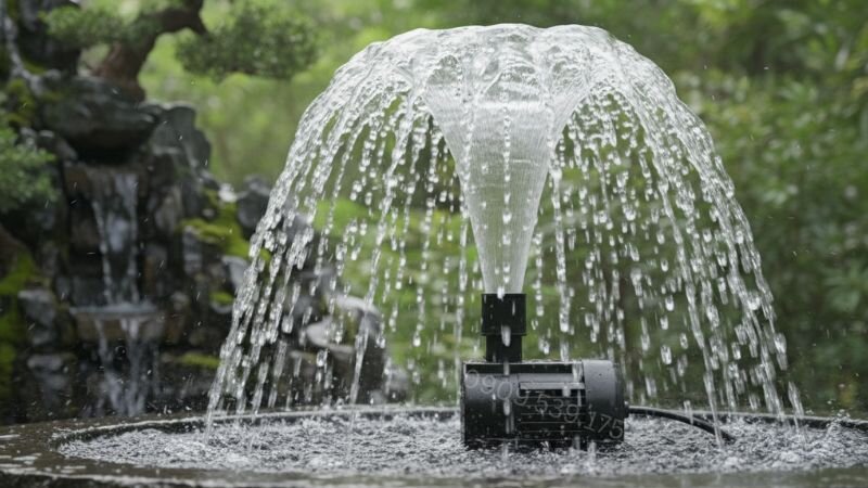 Máy bơm chìm hòn non bộ duy trì dòng nước liên tục, tạo hiệu ứng thác nước giúp hồ sinh động và đẹp mắt hơn.