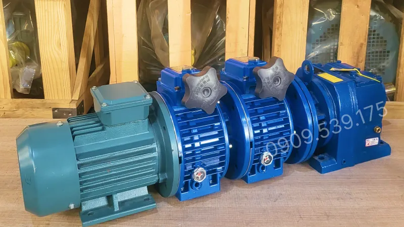 Overview design of the 3-Stage Gear Motor (2 UDL 1.5kW and 1 R57)