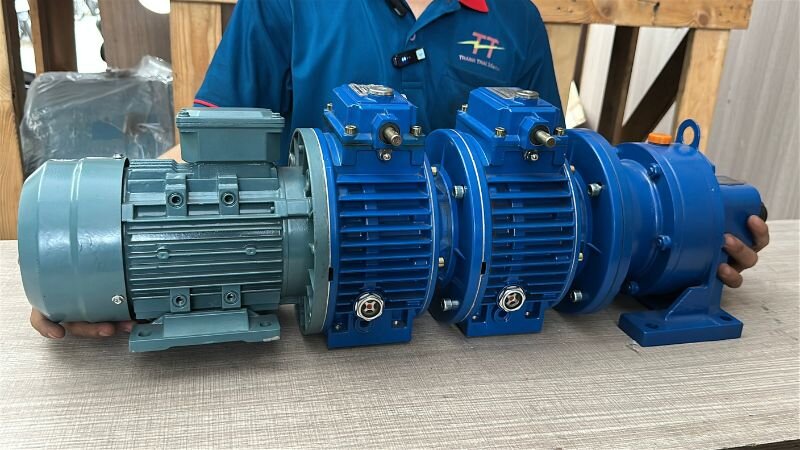 Cách lắp motor điện với 2 UDL và 1 Cycloid X4 để tạo thành motor giảm tốc 3 cấp