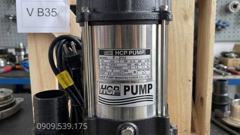 Giải mã các thông số trên tem của Máy bơm chìm