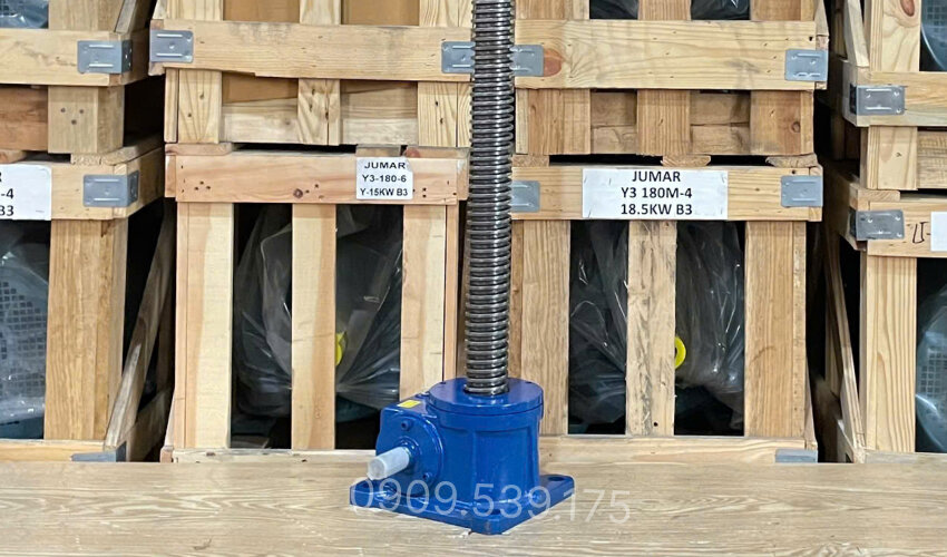 SWL35 worm screw jack gearbox (Foot-mounted)