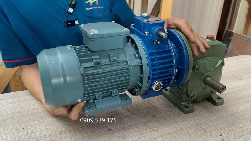 Hướng dẫn cách lắp motor điện với điều tốc cơ và WPDS