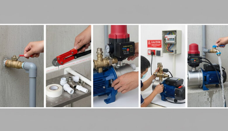 Hướng dẫn chi tiết cách lắp bơm tăng áp cho gia đình