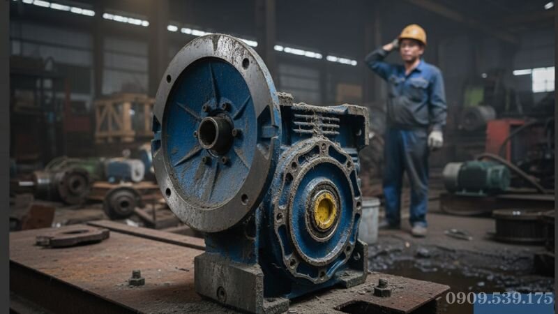 Hộp giảm tốc NMRV bị ảnh hưởng bởi môi trường ẩm và bụi bẩn