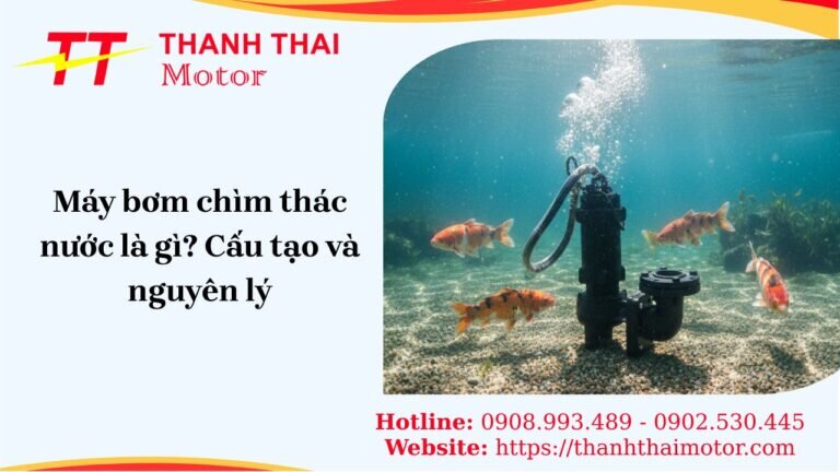 Máy bơm chìm thác nước công suất lớn tạo dòng chảy mạnh mẽ cho hồ cá và hòn non bộ.