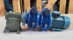 Góc bên phải của Motor giảm tốc 3 cấp (2 UDL 0.8kW và 1 WPDS 70)