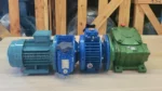 Góc bên trái của Motor giảm tốc 3 cấp (2 UDL 1.5kW và 1 WPDX 80)
