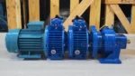 Góc bên trái của Motor giảm tốc 3 cấp (2 UDL 2.2kW và 1 Cycloid X4)