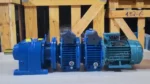 Góc bên phải của Motor giảm tốc 3 cấp (2 UDL 2.2kW và 1 R67)