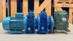 Góc bên trái của Motor giảm tốc 3 cấp (2 UDL 2.2kW và 1 WPDA 120)