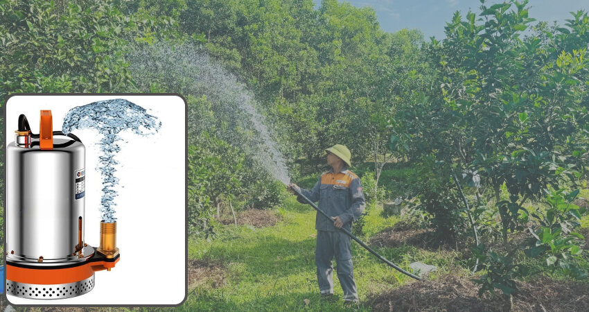 Máy bơm chìm tăng áp hoạt động dựa trên nguyên lý ly tâm kết hợp với động cơ chìm dưới nước, giúp hút nước và đẩy đi với áp lực mạnh mẽ