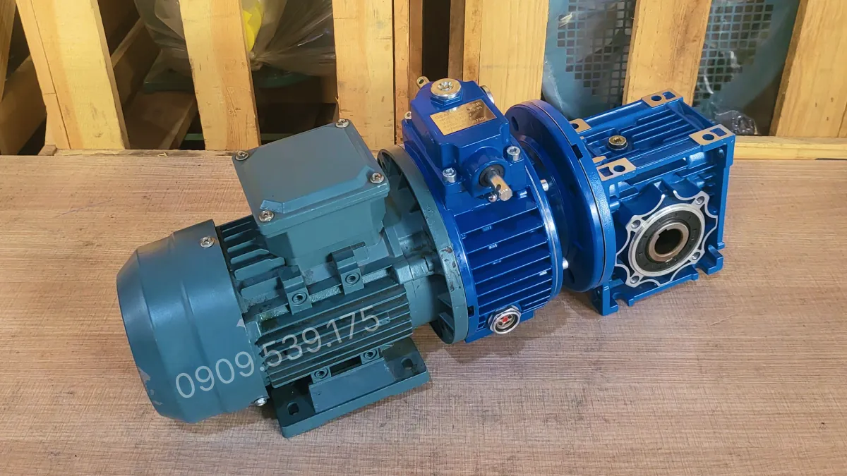 Thiết kế tổng quan motor giảm tốc 2 cấp UDL 1.5kW - NMRV 75