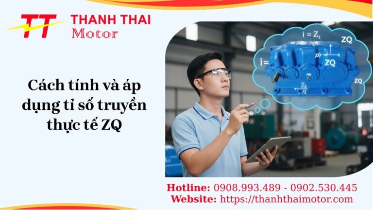 Tỉ số truyền thực tế ZQ hướng dẫn tính toán và ứng dụng hộp giảm tốc