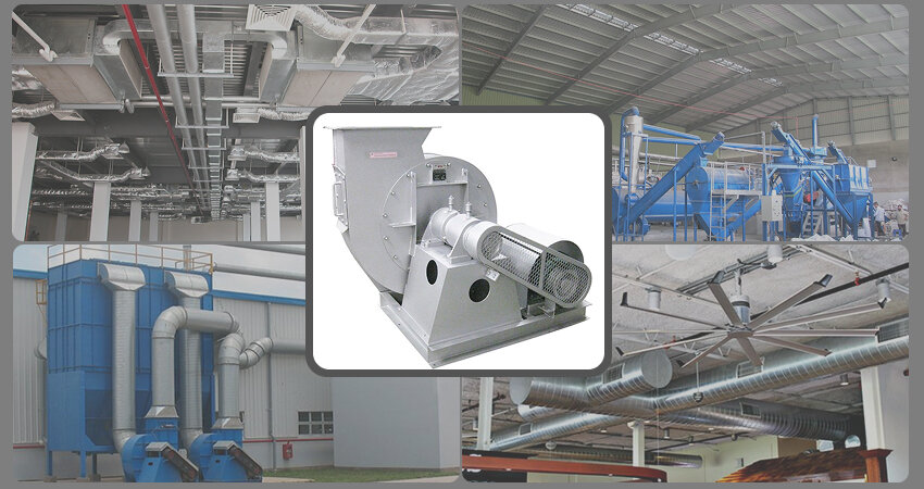 Quạt ly tâm gián tiếp là một thiết bị đa năng, ứng dụng rộng rãi trong nhiều ngành công nghiệp