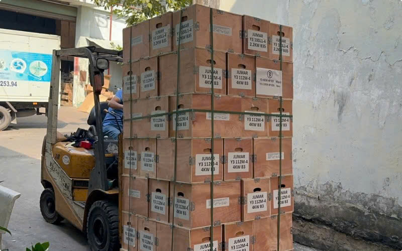 Các dòng công cơ điện đã chuyển vô kho