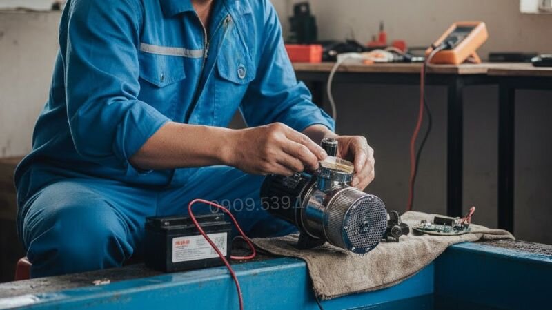 Bảo trì để tăng tuổi thọ cho máy bơm chìm 12V không chổi than.