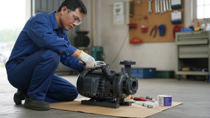 Bảo trì máy bơm nước hiệu quả để kéo dài tuổi thọ và duy trì hiệu suất hoạt động bền bỉ.
