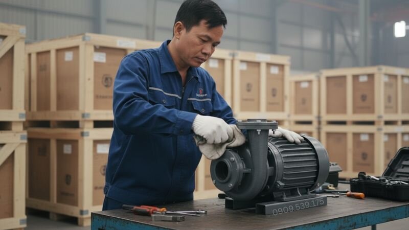 Bảo trì máy bơm thủy lợi để hoạt động ổn định trong công nghiệp.