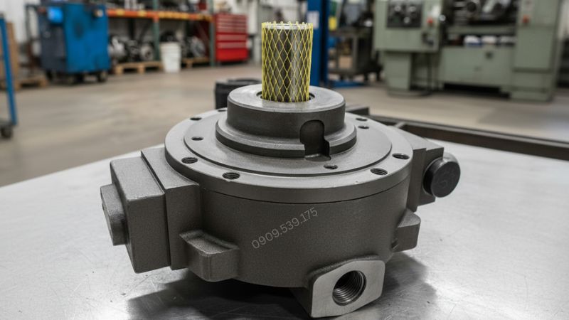 Bơm piston xuyên tâm có khả năng tạo ra áp suất rất cao và hoạt động bền bỉ, phù hợp với các hệ thống yêu cầu áp lực lớn và hoạt động liên tục.