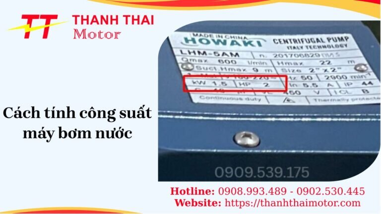 Cách tính công suất máy bơm nước