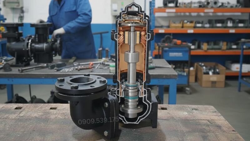 Cấu tạo của máy bơm nước tự mồi.
