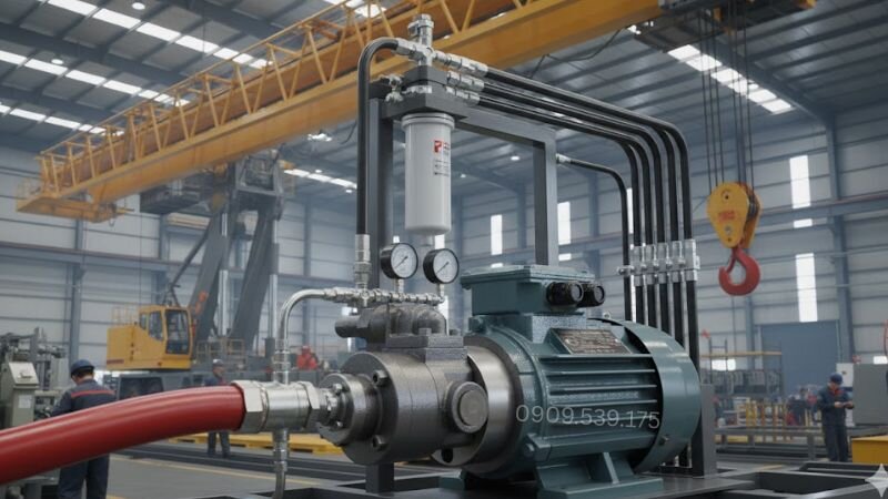 Dầu thủy lực là môi chất trung gian giúp truyền lực từ máy bơm dầu thủy lực đến động cơ giúp thủy lực hoạt động mượt mà.