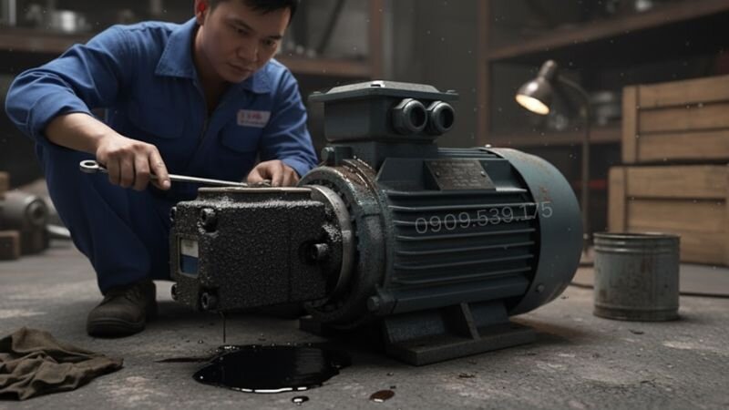 Khắc phục máy bơm dầu thủy lực bị nhiễm bẩn và chảy dầu.