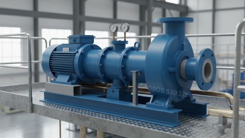 Máy bơm ly tâm đa tầng cánh được ứng dụng rộng rãi trong công nghiệp.