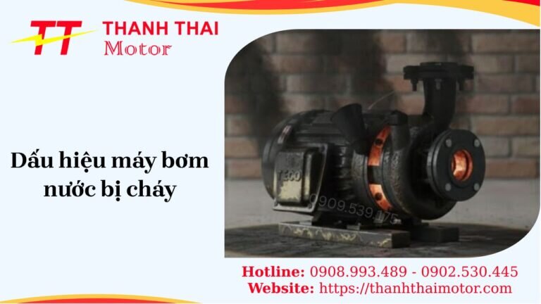 Máy bơm nước bị cháy