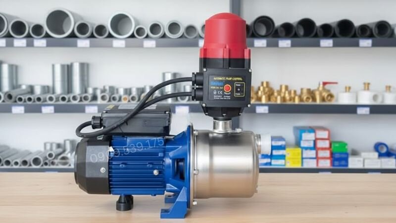 Máy bơm tăng áp kêu to có thể do bạc đạn hỏng hoặc vật lạ kẹt trong buồng bơm.