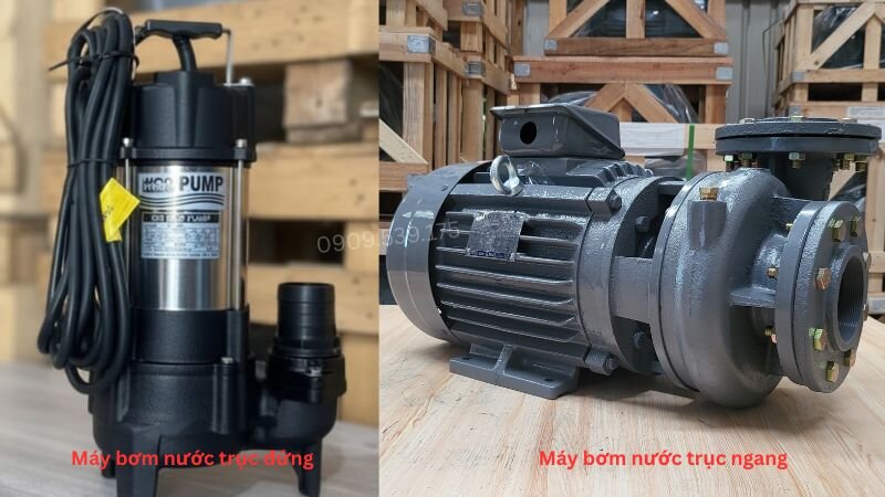 Máy bơm trục đứng và máy bơm trục ngang tại Thành Thái Motor.