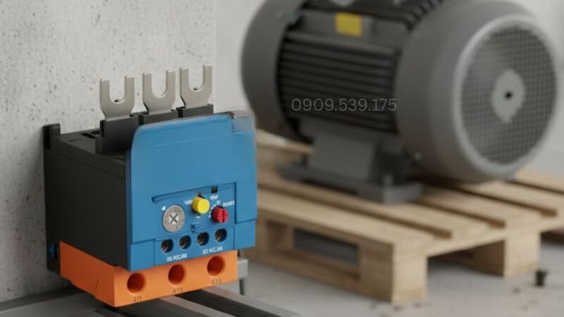 Rơ le nhiệt loại cố định chủ yếu là reset thủ công để đảm bảo kiểm tra nguyên nhân quá tải.