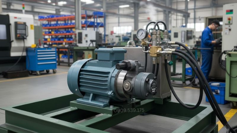 Xác định chính xác kiểu lắp đặt và sự kết hợp giữa bơm và motor, và các thiết bị trong hệ thống thủy lực.
