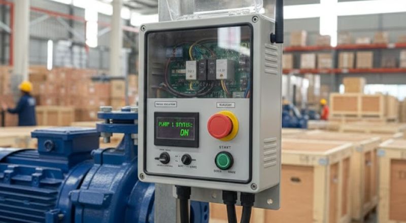 Bộ điều khiển từ xa máy bơm giúp vận hành tiện lợi, an toàn và tiết kiệm chi phí
