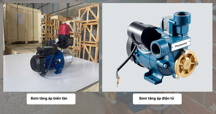 Sự khác biệt giữa máy bơm tăng áp điện tử có biến tần và bơm cơ truyền thống thể hiện qua hiệu suất vận hành và công nghệ tích hợp