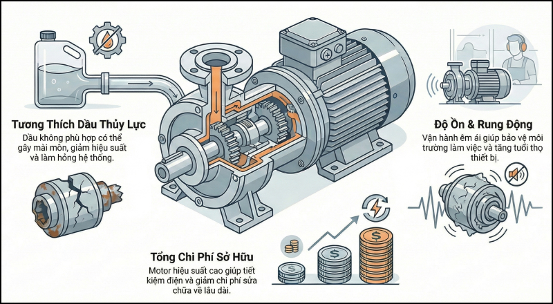 Các yếu tố bổ sung quyết định hiệu suất, độ bền và chi phí hệ thống