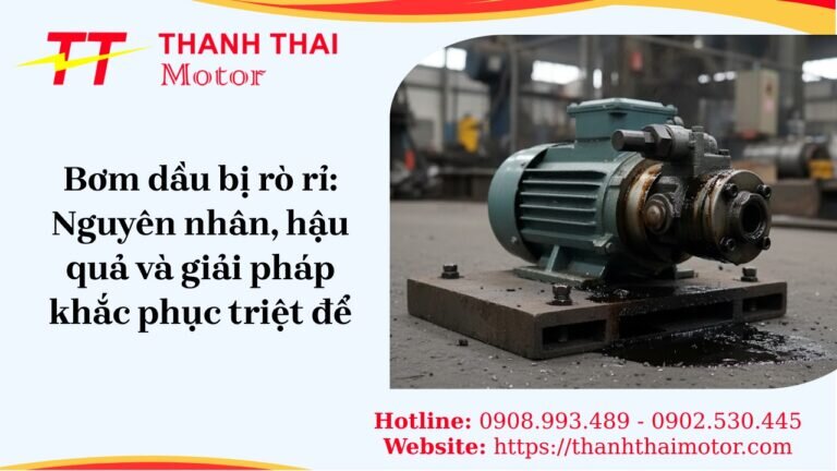 Máy bơm dầu bị rò rỉ thumb