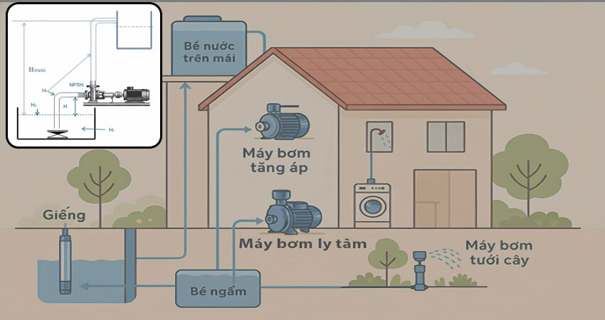 Thiết kế và lắp đặt hệ thống bơm không chỉ là vấn đề bố trí thiết bị, mà còn là yếu tố then chốt quyết định trực tiếp đến chiều cao hút thực dương khả dụng (NPSHa)
