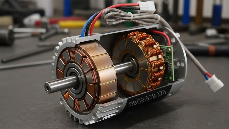 Cấu tạo của motor 24v 350w không chổi than