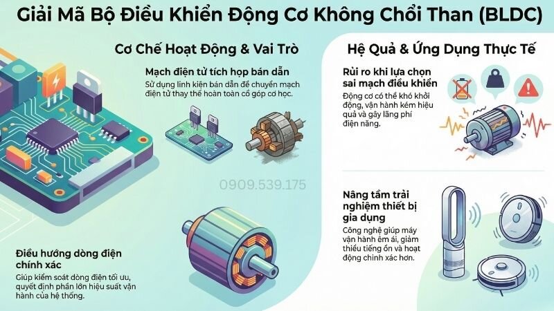 Giải mã bộ điều khiển động cơ không chổi than.