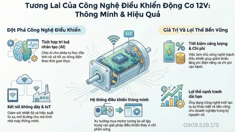 Tương lai của công nghệ điều khiển động cơ không chổi than 12v: Thông minh và hiệu quả.