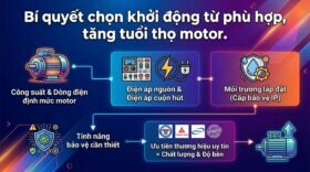 Bí quyết chọn khởi động từ phù hợp, tăng tuổi thọ motor.